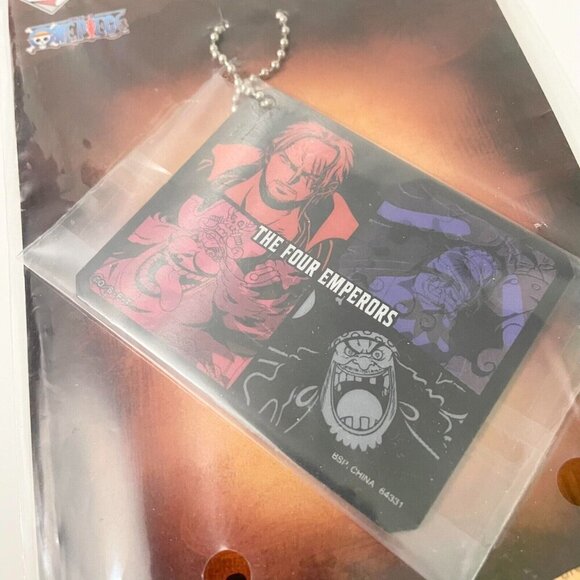 One Piece Four Emperors Ichiban Kuji Lenticular Keychain Luffy Shanks Group - Picture 12 of 13